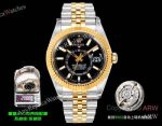AR+ Factory Weighted Version Rolex SKY-DWELLER Black Face 904L 2-Tone Yellow Gold Watch 42mm